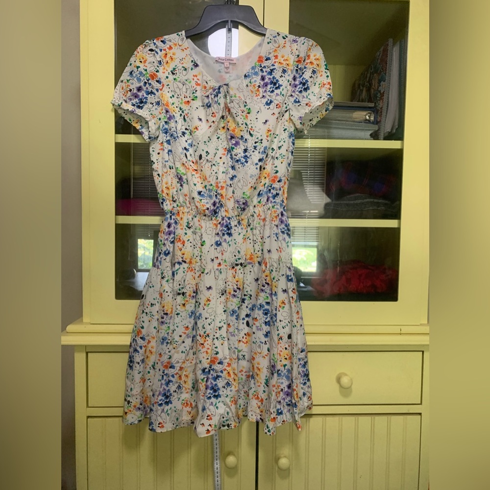 Y2K Juicy Couture Floral Watercolor Dress
